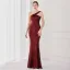 Sparkly Beige Sequins Evening Dresses 2022 A-Line / Princess One-Shoulder Sleeveless Backless Floor-Length / Long Evening Party Formal Dresses