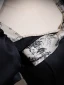 Vintage / Retro Black Printing Prom Dresses 2024 Ball Gown Square Neckline Bow Puffy Short Sleeve Backless Floor-Length / Long Prom Formal Dresses