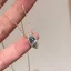 Vintage / Retro Sky Blue Zircon Evening Party Accessories Necklaces 2023