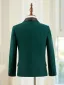 Fall Winter Dark Green Long Sleeve 6-piece Boys Wedding Suits 2025 Body Jewellery Coat Pants Shirt Tie Vest