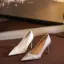 Elegant White Pearl Leather Wedding Shoes 2026 Wedding 8 cm Stiletto Heels Pointed Toe Pumps High Heels