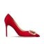 Chic / Beautiful Navy Blue Rhinestone Evening Party Pumps 2024 Leather 10 cm Stiletto Heels Pointed Toe Pumps High Heels