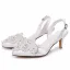 Elegant White Rhinestone Pearl Wedding Shoes Satin Wedding 2026 6 cm Stiletto Heels Pointed Toe High Heels
