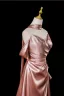 Sexy Rose Gold Satin Evening Dresses 2025 A-Line / Princess Strapless Sleeveless Backless Sweep Train Evening Party Formal Dresses