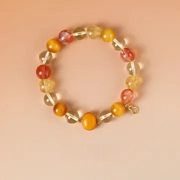 Mode Jaune Fait Main Cristal Naturel Ambre Bracelets 2025 Accessorize