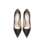 Bling Bling Black Sequins Evening Party Pumps 2024 Leather 10 cm Stiletto Heels Pointed Toe Pumps High Heels