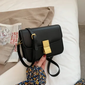 Chic Beautiful Black Street Wear Square Shoulder Bags Messenger Bag 2023