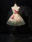 Vintage / Retro Champagne Rose Appliques Short Prom Dresses 2024 Scoop Neck Sleeveless Backless Prom Formal Dresses