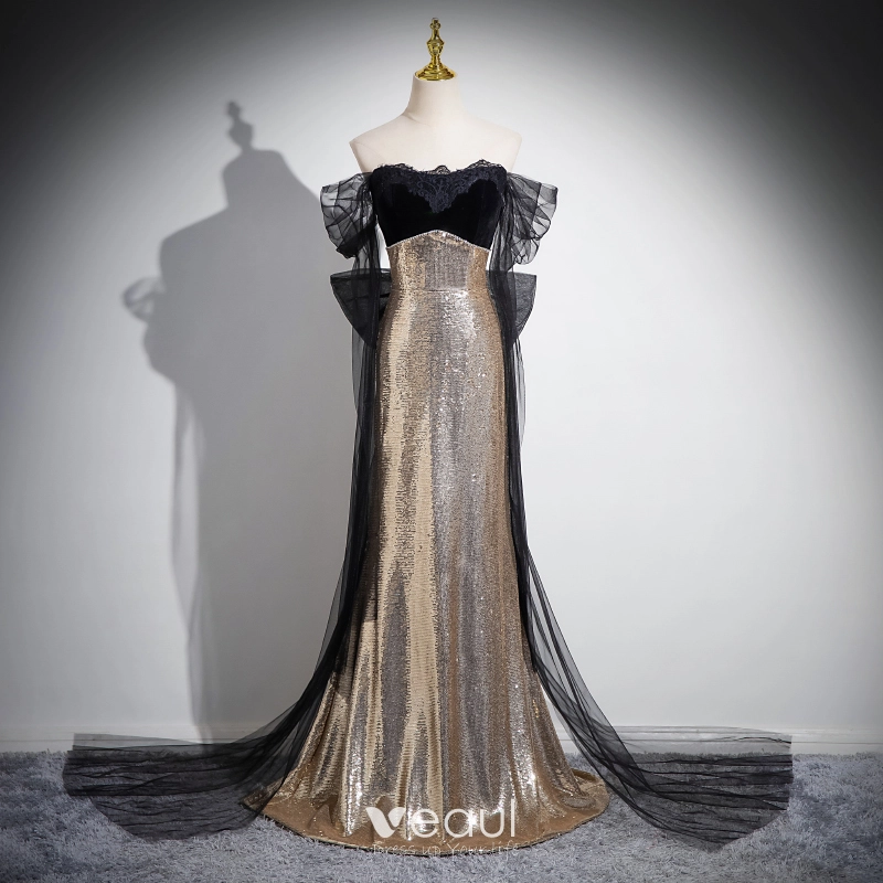Mermaid Sequin Backless Short Sleeve Prom Dress Mermaid Sequin Backless Short Sleeve Prom Dress