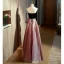 Charmant Pink Strass Ballkleider 2022 A Linie Bandeau Ärmellos Rückenfreies Schleife Lange Festliche Kleider