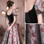 Vintage / Retro Black Prom Dresses 2023 A-Line / Princess Square Neckline Short Sleeve Backless Floor-Length / Long Prom Formal Dresses