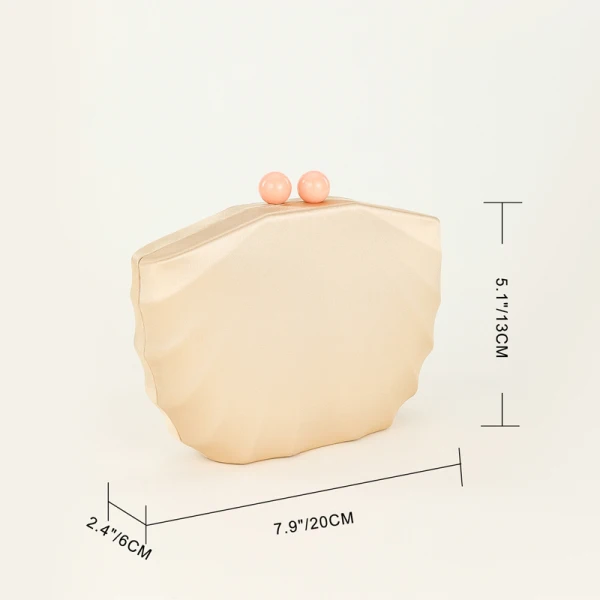 Vintage / Retro Champagne Prom Clutch Bags 2023