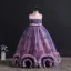 Lovely Blushing Pink Birthday Flower Girl Dresses 2023 Ball Gown Scoop Neck Sleeveless Bow Floor-Length / Long Flower Girl Dresses