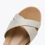 Romeins Champagne Straatkleding Vlecht Sandalen Dames 2022 Enkelband 5 cm Sleehakken Peep Toe Sandalen