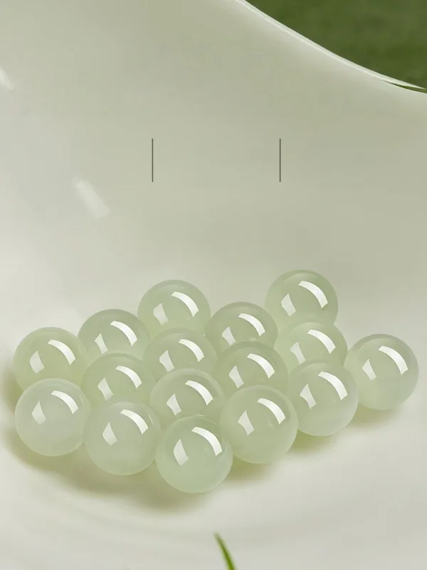 Chic / Belle Vert Cendré Fait main Jade Bracelets 2025 Accessorize
