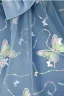 Chic / Beautiful Navy Blue Pearl Sequins Butterfly Bow Short Flower Girl Dresses 2023 Ball Gown Birthday High Neck Short Sleeve