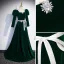 Elegant Suede Dark Green Prom Dresses 2023 A-Line / Princess Square Neckline 3/4 Sleeve Backless Bow Sash Floor-Length / Long Prom Formal Dresses