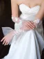 Elegant White Lace Flower Wedding Bridal Gloves 2025 Tulle
