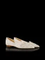 Elegant White Rhinestone Lace Flat Wedding Shoes 2024 Pointed Toe Wedding Heels