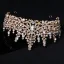 Vintage / Originale Doré Faux Diamant Mariage Tiare 2022 Alliage Accessoire Cheveux Mariage