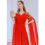 Chic / Belle Rouge Dégradé De Couleur Robe De Bal 2022 Princesse V-Cou Perlage Paillettes Manches Longues Longue Robe De Ceremonie