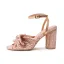 Vintage / Retro Gold Bow Street Wear Womens Sandals 2022 Ankle Strap 6 cm Thick Heels Open / Peep Toe Sandals High Heels