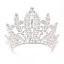 Bling Bling Silver Rhinestone Alloy Bridal Hair Accessories Tiara 2024 Wedding Accessories