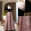 Élégant Noire Robe De Bal 2022 Princesse Encolure Carrée Gonflée Manches Courtes Dos Nu Longue Promo Robe De Ceremonie