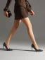 High-end Sexy Black Rhinestone Prom Pumps 2025 Leather 10 cm Stiletto Heels Pointed Toe Pumps High Heels