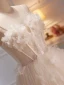 Modern / Fashion White Pearl Appliques Sequins Prom Dresses 2023 A-Line / Princess Spaghetti Straps Sleeveless Backless Floor-Length / Long Prom Formal Dresses