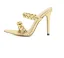 Sexy Gold Street Wear Summer Womens Sandals 2022 11 cm Stiletto Heels Open / Peep Toe Sandals High Heels