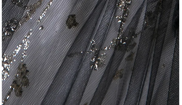 Vintage / Retro Black Beading Sequins Lace Flower Prom Dresses 2025 Ball Gown Off-The-Shoulder Short Sleeve Backless Floor-Length / Long Prom Formal Dresses