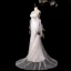 High-end Fashion White Appliques Wedding Dresses 2026 Trumpet / Mermaid Strapless Sleeveless Backless Sweep Train