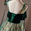 Vintage / Retro Dark Green Sequins Lace Flower Homecoming Graduation Dresses 2024 Spaghetti Straps Sleeveless Backless Tea-length Formal Dresses
