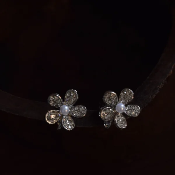 Modest / Simple Silver Pearl Rhinestone Alloy Earrings Tiara Wedding Bridal Hair Accessories 2025