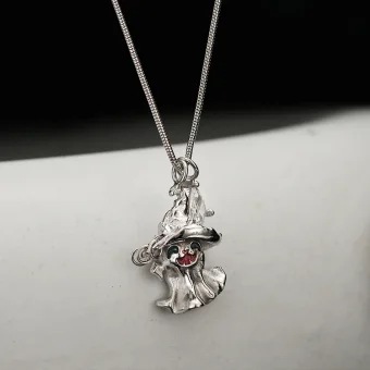 Unusual Silver Halloween Sterling Silver Necklaces Accessories 2023