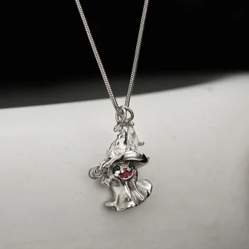 Ovanlig Silver Halloween Saterling Silver Halsband Tillbehör 2023