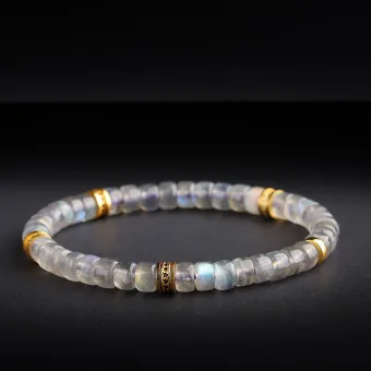Classy Grey Handmade Natural Crystal Bracelet Accessories 2026