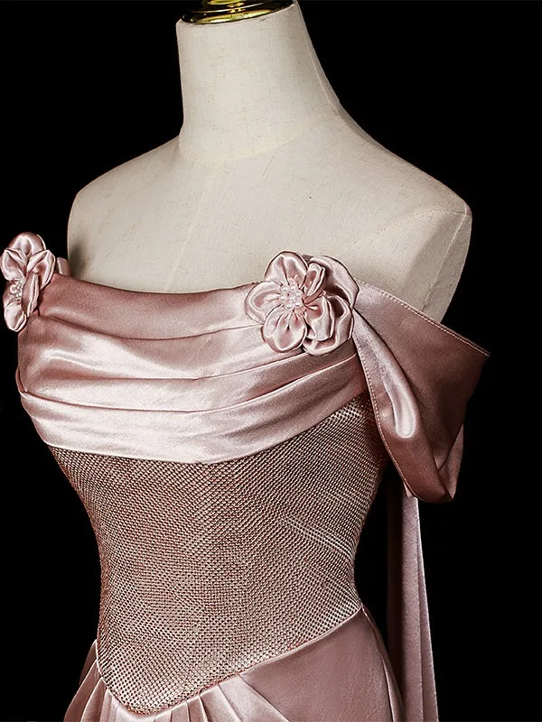 Sexy Rougissant Rose Robe De Soirée 2026 Trompette / Sirène Bustier Sans Manches Dos Nu Train De Balayage Robe De Ceremonie