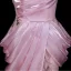 Fantaisiste Rose Bonbon Perlage Faux Diamant Paillettes Robe De Soirée 2026 Satin Trompette / Sirène Bustier Sans Manches Dos Nu Train De Balayage Robe De Ceremonie