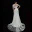 Haut de Gamme Charmant Noire Faux Diamant Robe De Soirée 2023 Princesse Encolure Carrée Manches Courtes Dos Nu Soirée Train De Balayage Robe De Ceremonie