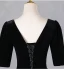 Elegante Schwarz Strass Pailletten Ballkleider 2024 A Linie Eckiger Ausschnitt Kurze Ärmel Rückenfreies Lange Ball Festliche Kleider