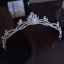 Bling Bling Srebrny Rhinestone Stop Ślub Korona Ozdoby Do Włosów Ślubne 2025