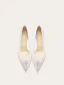 Mooie / Prachtige Witte Rhinestone Bruidsschoenen 2025 Leer 10 cm Naaldhakken / Stiletto Spitse Neus Huwelijk Pumps Hoge Hakken
