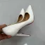 Schöne Weiß Abend Rote Sohle Pumps 2025 12 cm Stilettos Spitzschuh Hochhackige