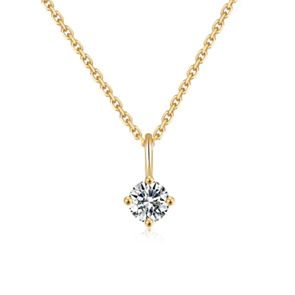 Charming Gold Sterling Silver Rhinestone Prom Necklaces 2023 Accessories