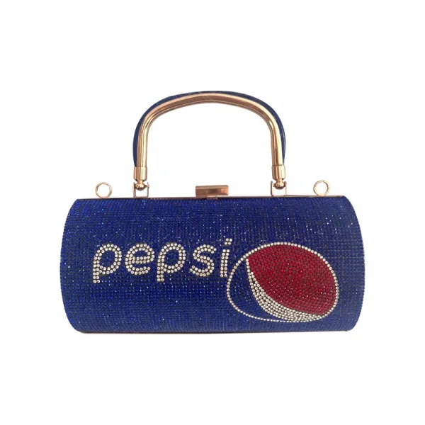 Niezwykły Królewski Niebieski Pepsi Rhinestone Wieczorowe Kopertówki 2025 Stop