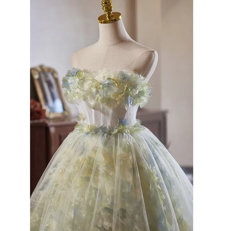Flower Fairy Sage Green Appliques Homecoming Short Graduation Dresses 2024 Ball Gown Flower Fairy Sage Green Appliques Homecoming Short Graduation Dresses 2024 Ball Gown