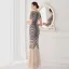 Sexy Black Beading Sequins Evening Dresses 2022 Trumpet / Mermaid V-Neck Sleeveless Floor-Length / Long Evening Party Formal Dresses