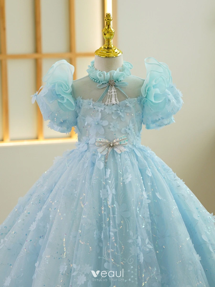 Halloween Kids Girls Flower Long Maxi Dress Chirtmas Wedding Party Princess  Gown | eBay
